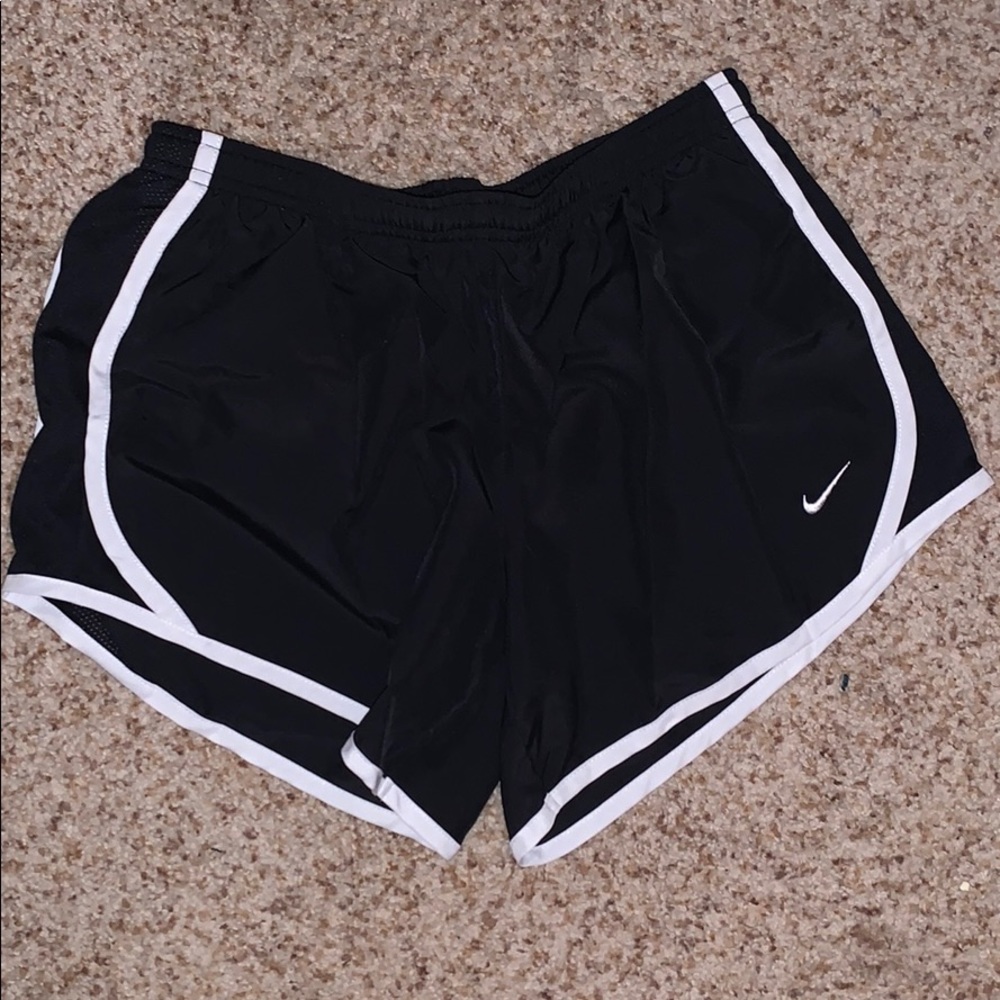 black Nike shorts